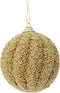 Kerstbal foam d8cm licht goud