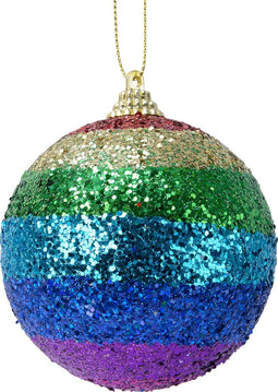 Kerstbal foam d8cm multi