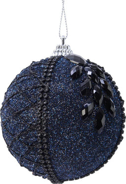 Kerstbal foam d8cm nachtblauw