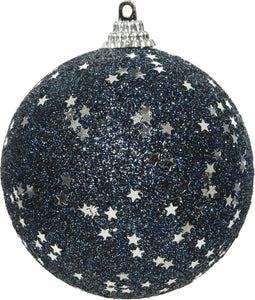 Kerstbal foam d8cm nachtblauw
