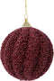 Kerstbal foam d8cm ossenbloed