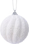 Kerstbal foam d8cm winterwit