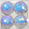 Kerstbal foam d8l8 cm wit 4st
