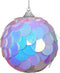 Kerstbal foam d8l8 cm wit 4st