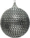 Kerstbal foam kraal d8 cm mistig grijs
