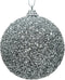 Kerstbal foam kraal d8 cm zilver