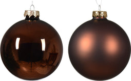 Kerstbal glas d10 cm esprss ass 4st kerst