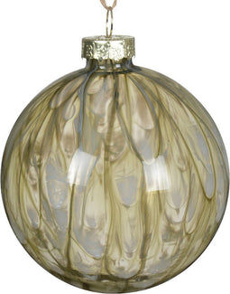 Kerstbal glas d10l10h10 cm rsmrn