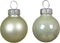 Kerstbal glas d2.5 cm wit mint 24st