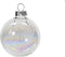 Kerstbal glas d3.5 cm trnsp/irs 16st