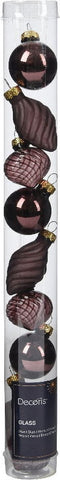 Kerstbal glas d3 cm z.trffl 9st I