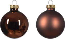 Kerstbal glas d5 cm esprss ass 12st kerst