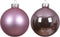 Kerstbal glas d5 cm fris lila 12st