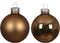Kerstbal glas d5 cm pec.bruin 12st