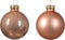Kerstbal glas d5 cm rose ass 12st kerst