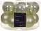 Kerstbal glas d5 cm wit mint 12st