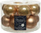 kerstbal glas d5cm camel 12st