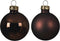 kerstbal glas d5cm d.bruin 12st
