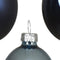 Kerstbal glas d6 cm blauw 49st