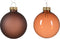 Kerstbal glas d6 cm espresso 6st kerst