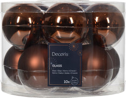 Kerstbal glas d6 cm esprss ass 10st kerst