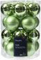 Kerstbal glas d6 cm groene thee 20st