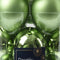 Kerstbal glas d6 cm groene thee 20st