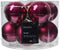 Kerstbal glas d6 cm groentappl 10st