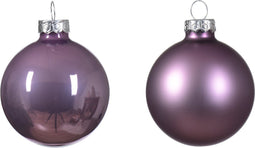 Kerstbal glas d6 cm klila ass 10st kerst