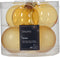 Kerstbal glas d6 cm licht goud 6st kerst