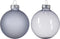 Kerstbal glas d6 cm mist blauw 6st kerst