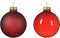 Kerstbal glas d6 cm ossenbloed 6st kerst
