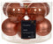 Kerstbal glas d6 cm pompoen 10st