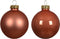 Kerstbal glas d6 cm pompoen 10st