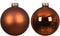 Kerstbal glas d6 cm warme cider 10st
