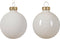 Kerstbal glas d6 cm wolwit 6st kerst