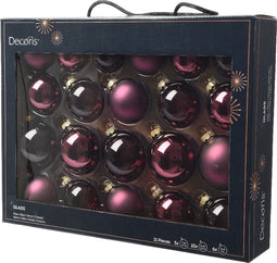 Kerstbal glas d7 cm d.mv 21st
