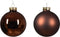 Kerstbal glas d7 cm espresso ass 8st kerst