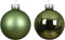 Kerstbal glas d7 cm groene thee 8st