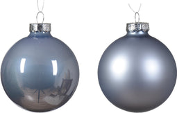 Kerstbal glas d7 cm mblw ass 8st kerst