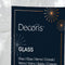 Kerstbal glas d7 cm transparant/irs 8st