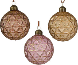 Kerstbal glas d8 cm a3 CXCII kerst