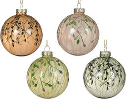 Kerstbal glas d8 cm a4 U