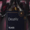 Kerstbal glas d8 cm donker mauve 6st