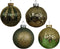 Kerstbal glas d8 cm groen a4