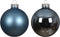 Kerstbal glas d8 cm ijsblauw 6st