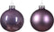 Kerstbal glas d8 cm klila ass 6st kerst