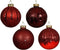 Kerstbal glas d8 cm krood/kleur(en) a4