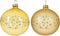 Kerstbal glas d8 cm licht goud a2 kerst
