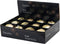 Kerstbal glas d8 cm parel/goud a4